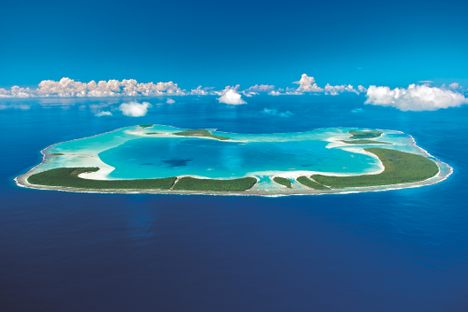 The South Pacific atoll of Teti'aroa is about 30 miles north of Tahiti. 