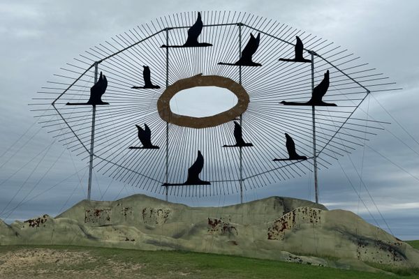 “Geese in Flight”