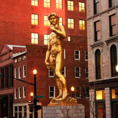 Golden Statue of David.