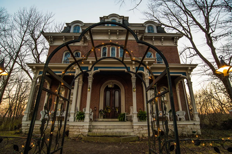The mansion has been featured on TV shows like “Ghost Adventures.” 
