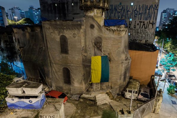 The abandoned Castelinho da Rua Apa in Sao Paulo