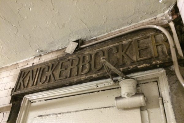 The secret entrance to the Knickerbocker Hotel (detail)