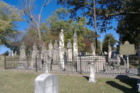 Wooldridge Monuments and their thousand-yard stare