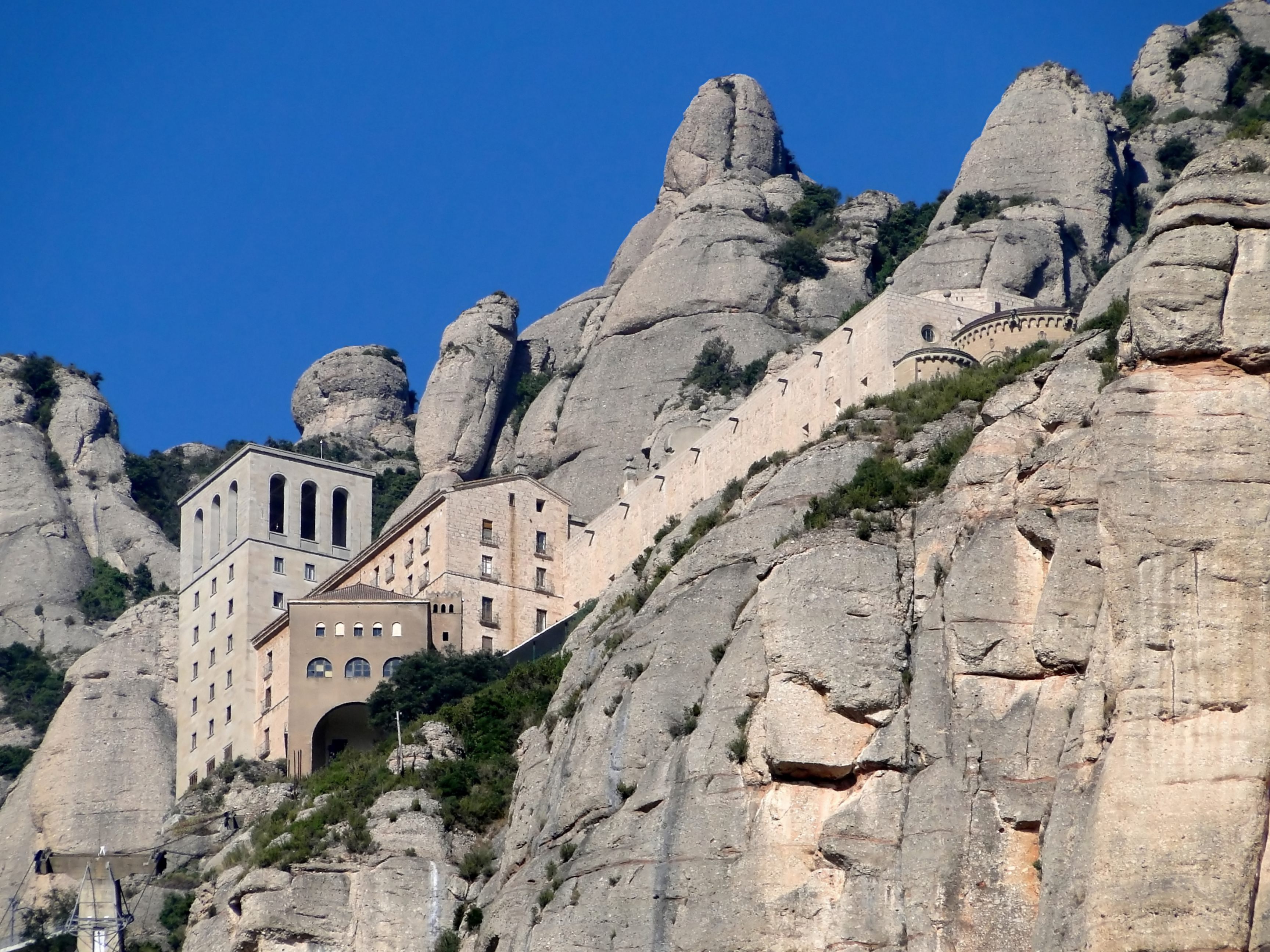 The lofty Montserrat Monastery, home of famed liqueurs.