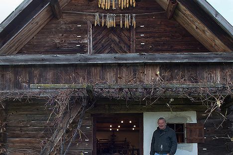 Komzak and the ancient granary disguises part of his collection