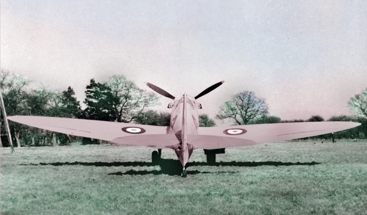 Some Spitfires were painted "camoutint pink" to conceal them when flying at dusk or dawn.