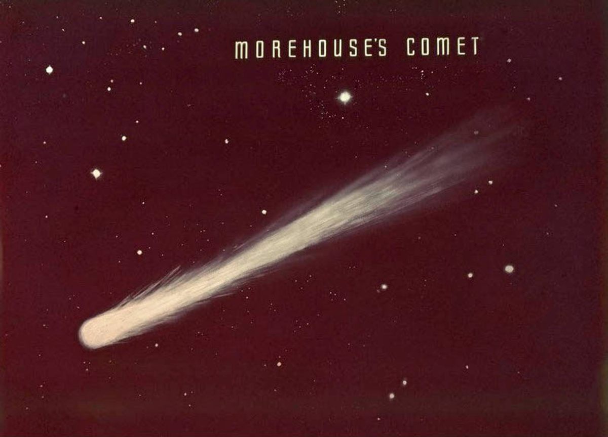 The Hayden murals included a depiction of a comet observed in 1908.