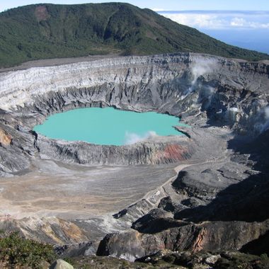 Poás Volcano caldera before the 2017 eruption 