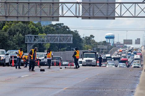 A Truck Spilled Nails All Over a Highway in Louisiana