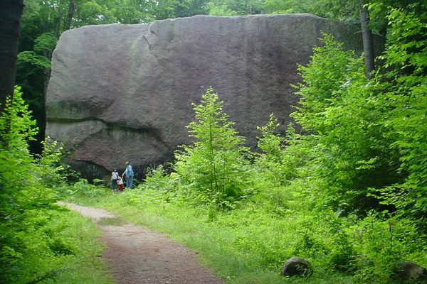 Madison Boulder Natural Area in Madison, New Hampshire, USA