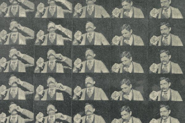 A detail from the <em>Edison Kinetoscopic Record of a Sneeze</em>, 1894.