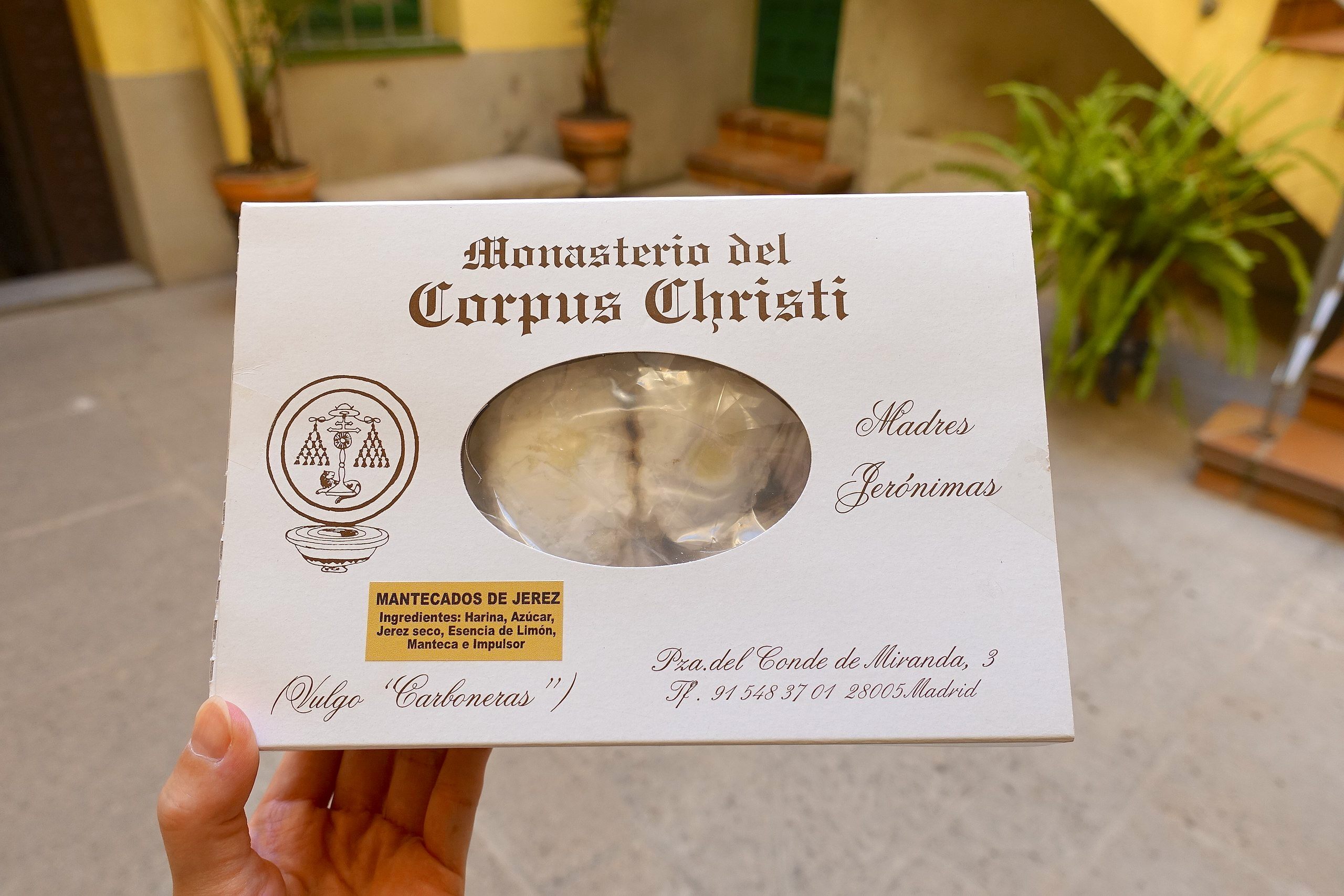 Mantecadas de yema (egg yolk shortbreads) are one of several cookie offerings at Madrid's Monasterio del Corpus Christi.