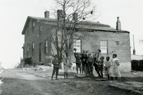 The Cincinnati home of Quaker and abolitionist Levi Coffin, seen here around 1905, was a stop on the Underground Railroad.