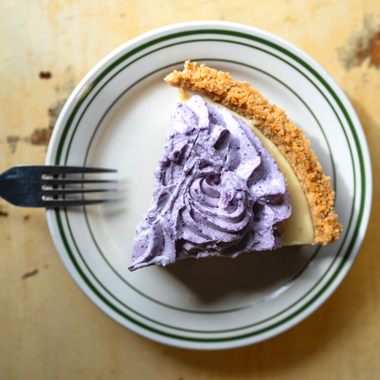 Order the “Eye of the Tiger,” a special lemon icebox pie with a blueberry topping.