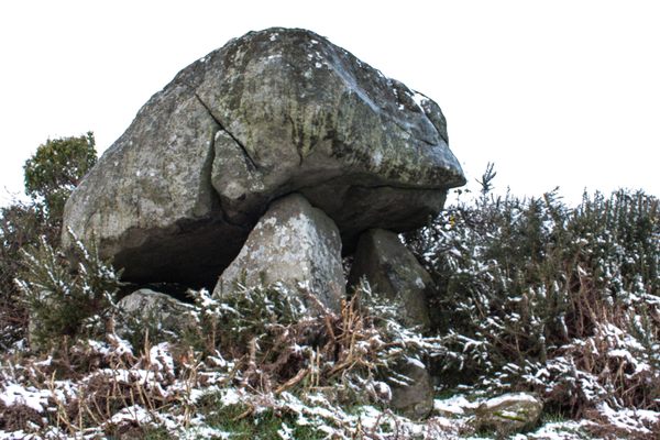 The Kempe Stones in the snow