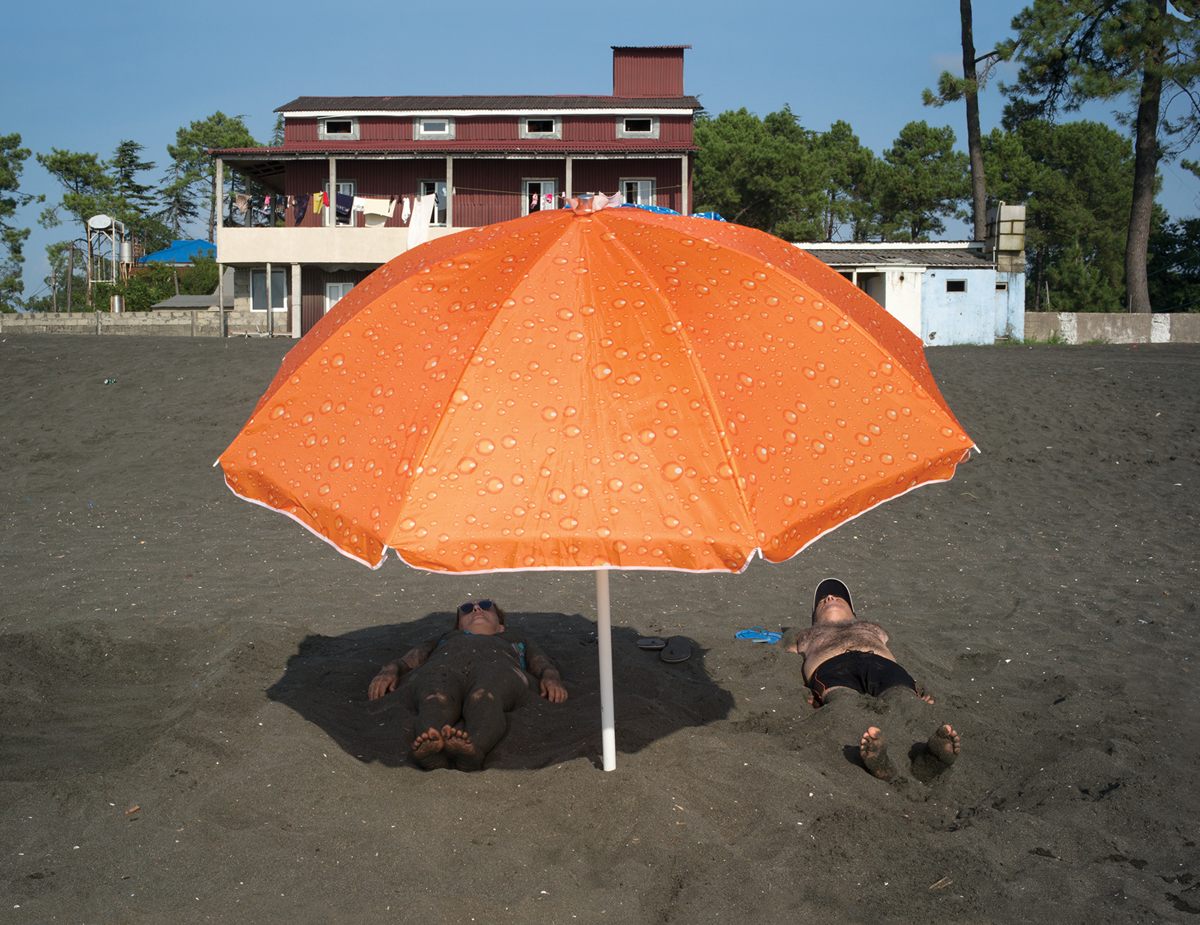 Guests at Kolkhida, Georgia, enjoy the magnetic sand that is said to have healing properties. When the sanatorium originally opened in 1976, it treated only children.
