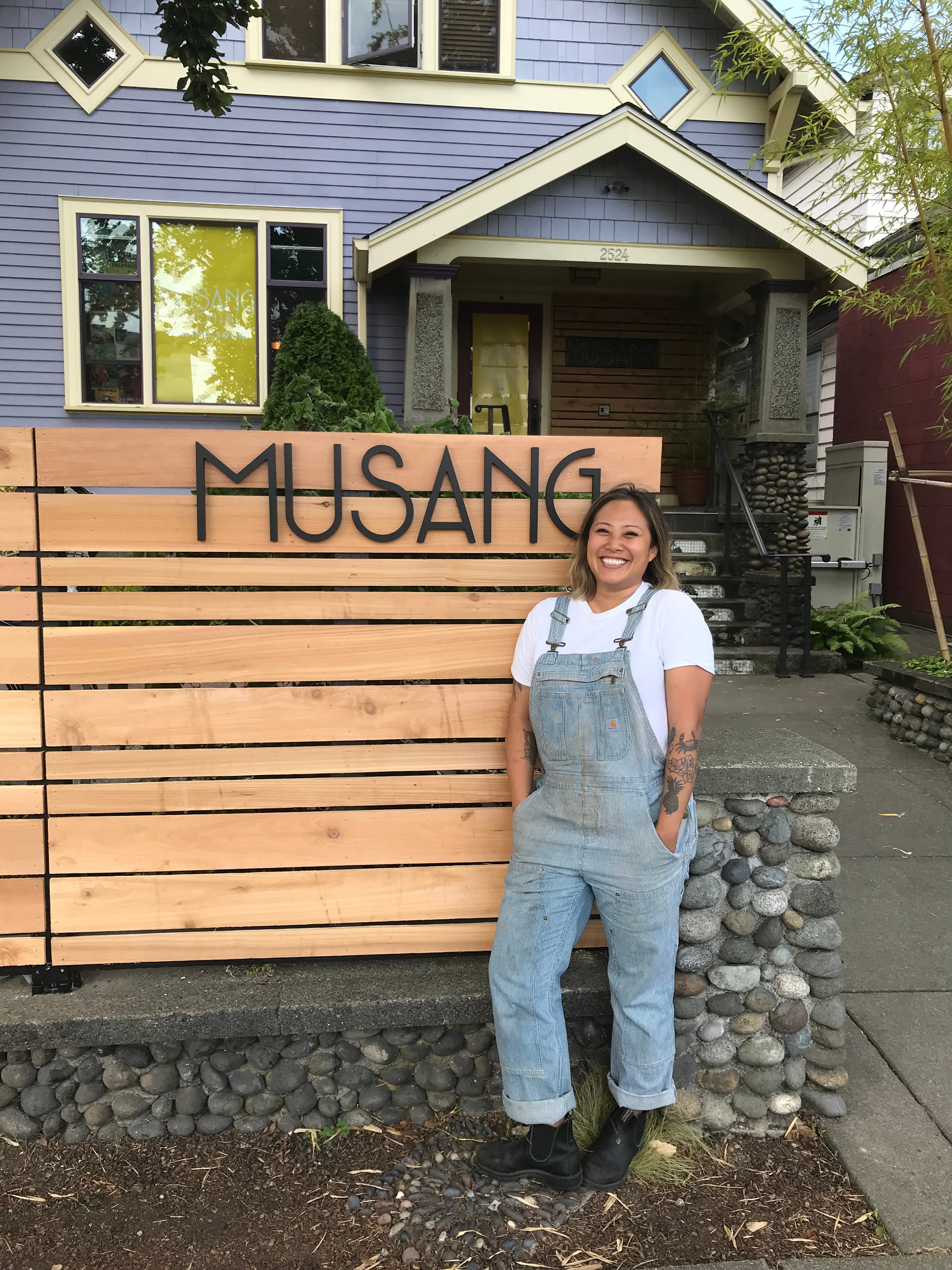 Melissa Miranda poses outside of Musang in Seattle. 