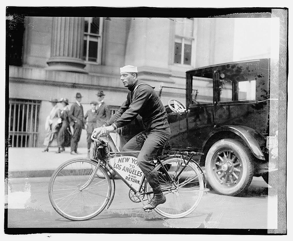 Pizzo followed up his naval service by being handcuffed to a bicycle.