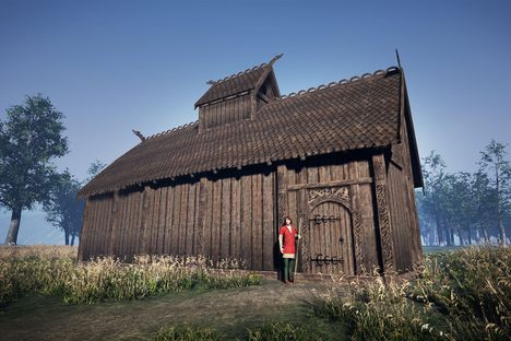 A digital reconstruction of what the godhouse may have looked like. 