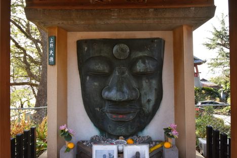 The face of the Buddha.