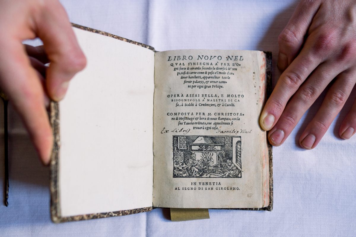 "Banquets, Recipes and Table Setting" by chef Cristoforo da Messisbugo, a second edition of the 1552 book.
