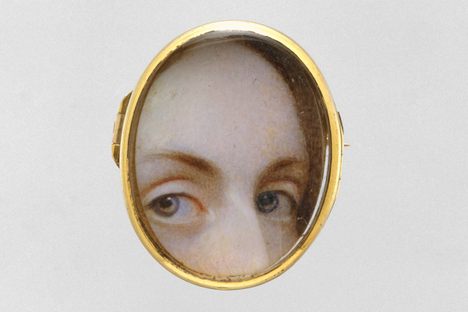A miniature watercolor on ivory from c. 1840.