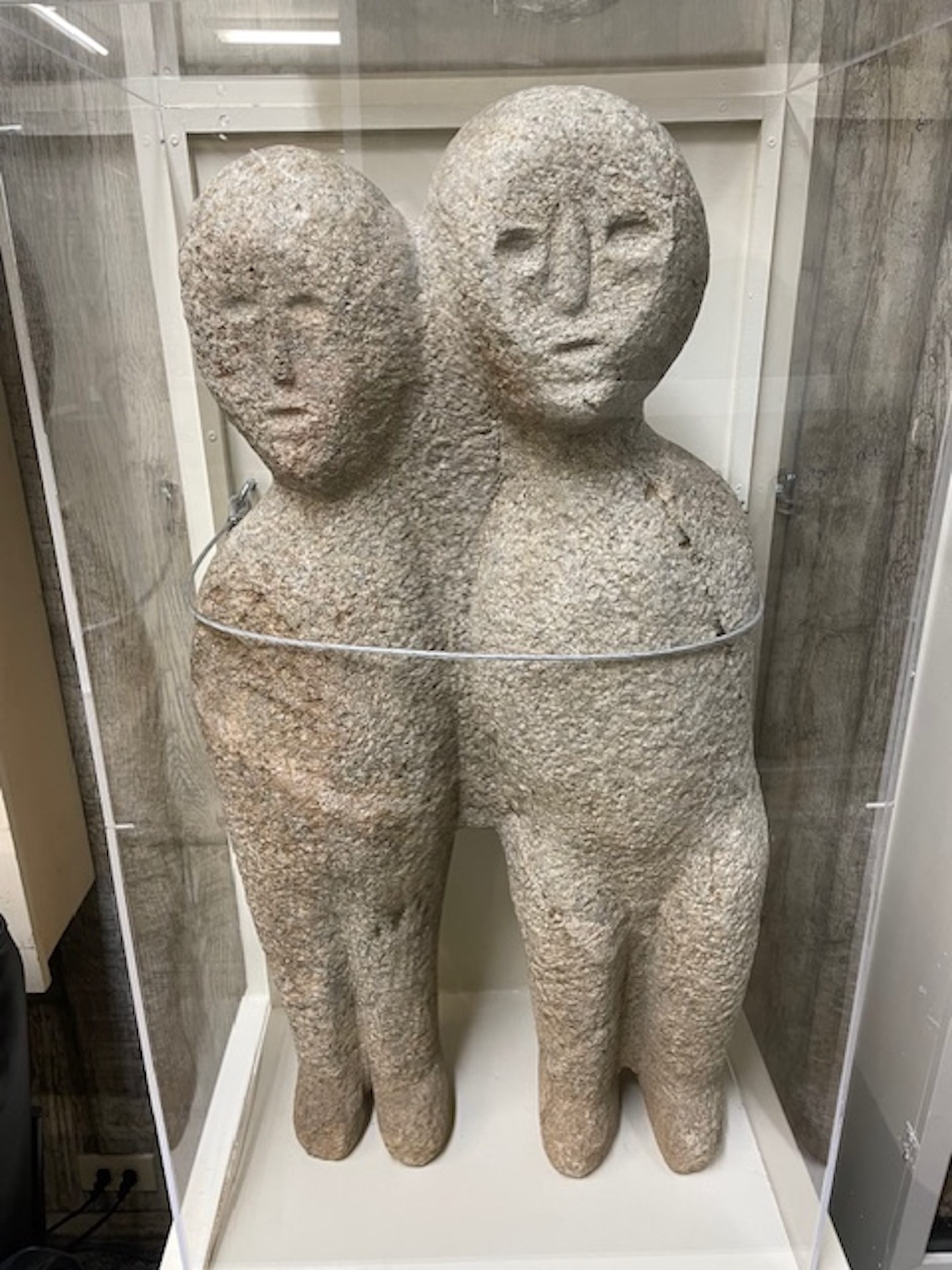 At North Carolina's Cherokee County Historical Museum in Murphy, a talc and soapstone statue may depict the moon-eyed people.