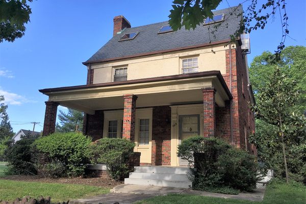 The FBI’s spy house on Wisconsin Ave. Cameras could be seen in the tinted skylights on the roof.