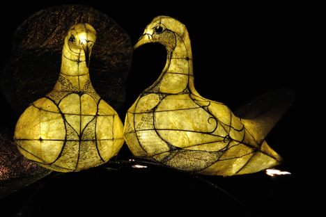 Turtle doves are two of the many birdy gifts bestowed by a true love during "The Twelve Days of Christmas."