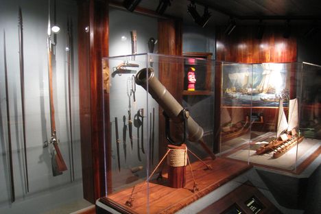 One of the displays inside the museum