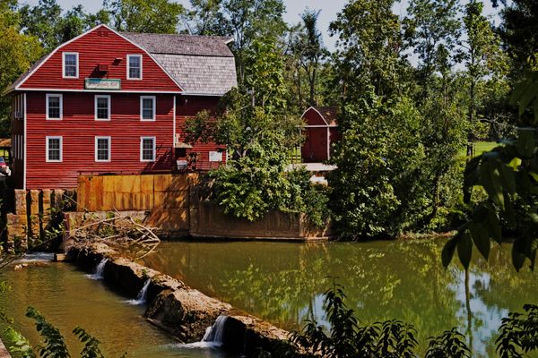 Mill at low water