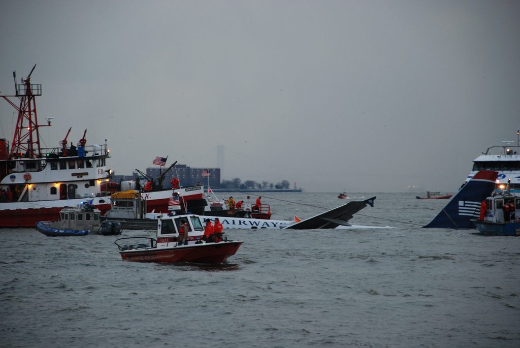 The crash that caused the "Miracle on the Hudson" was itself caused by a flock of geese.