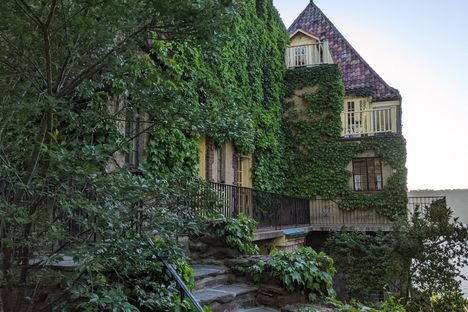 Greenery covering the walls