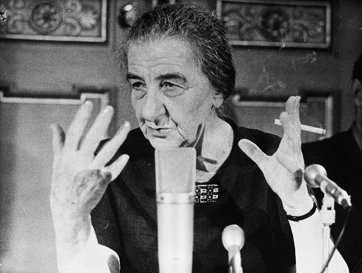 Cigarettes and coffee fueled Meir's tenure.