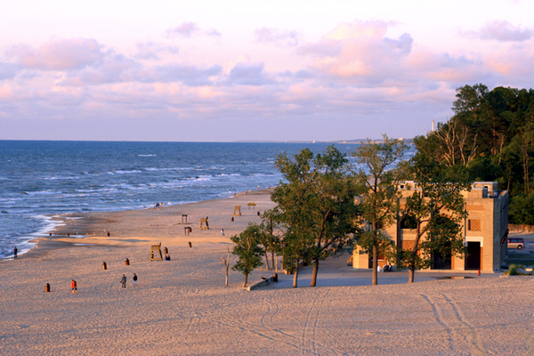 The bathing pavilion at Indiana Dunes State Park was the location of City West