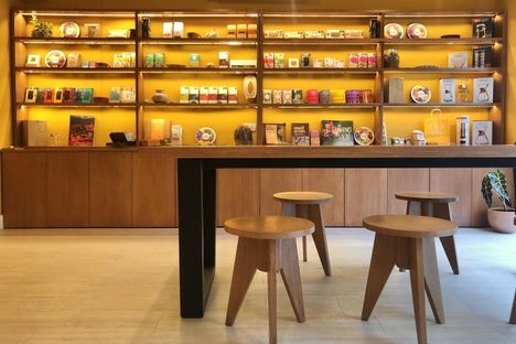 The interior of the shop is crammed with sustainably sourced chocolates.