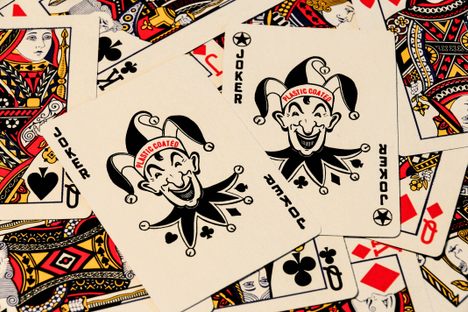 The standard 52-card deck (54 with these guys) is common, but not universal. 
