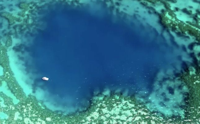 The blue hole.