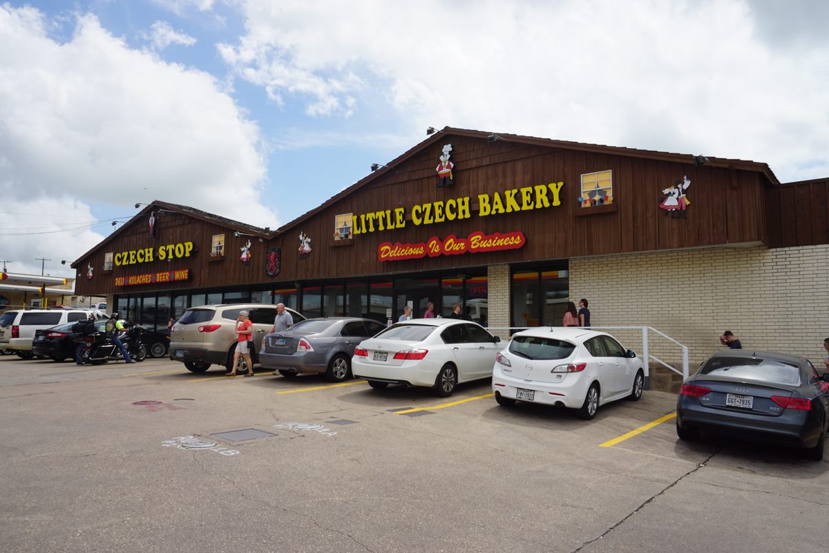 Czech Stop proudly boasts of "quality Shell gasoline at competitive prices" and delicious kolaches.