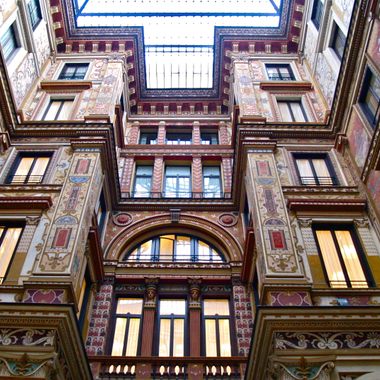 The beautiful Art Nouveau Galleria Sciarra.