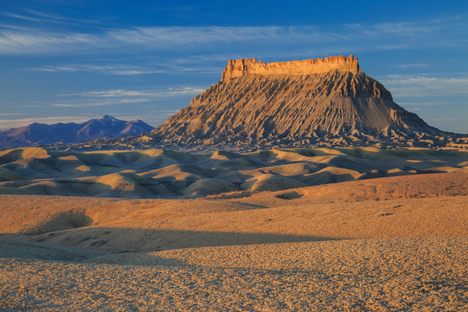 Factory Butte with morning light.