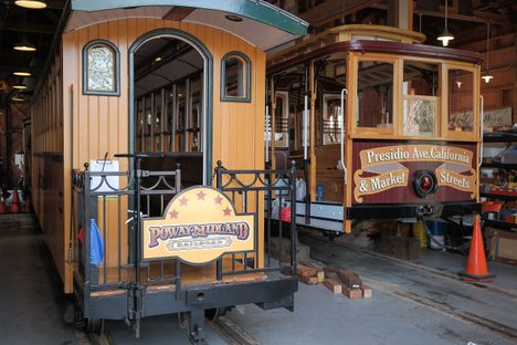Cars in the Poway barn.