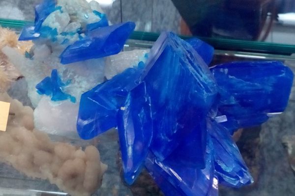 Deep blue chalcanthite from Poland