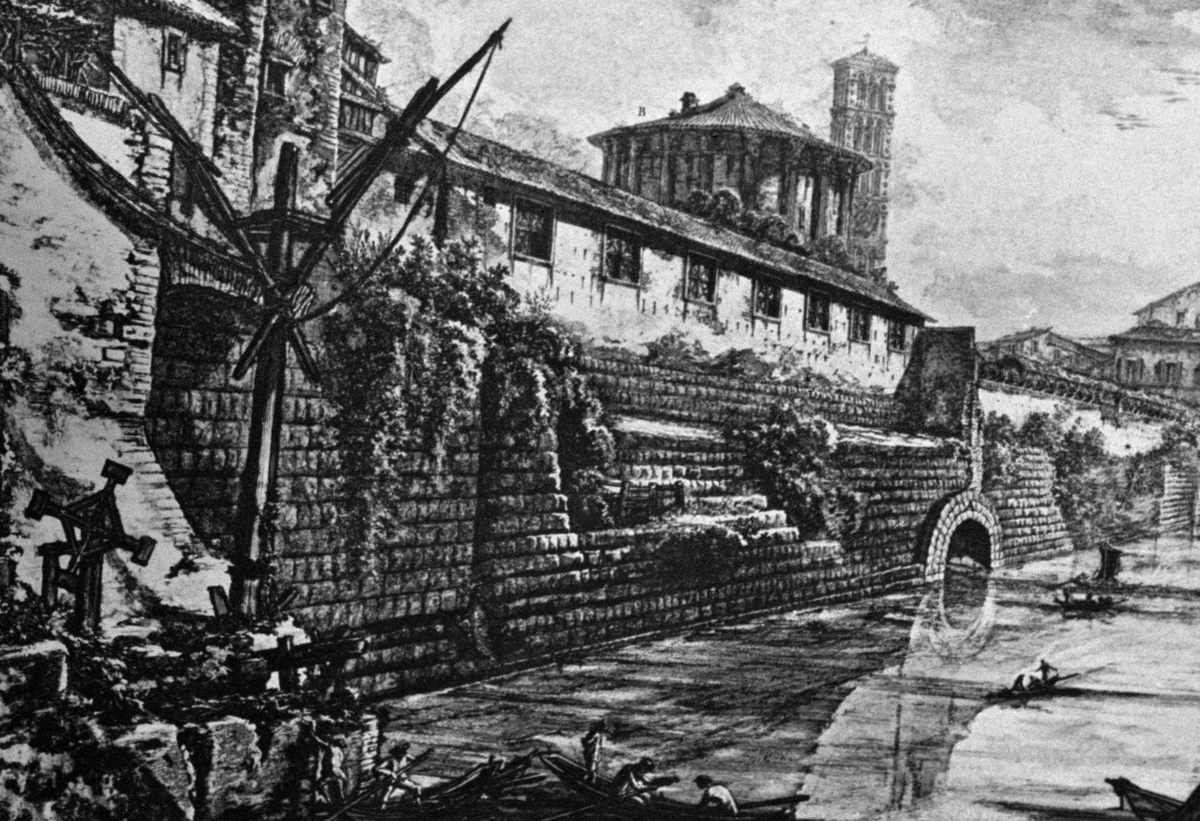 Giovanni Battista Piranesi's depictions of the Cloaca Maxima made Rome's sewer system a destination.