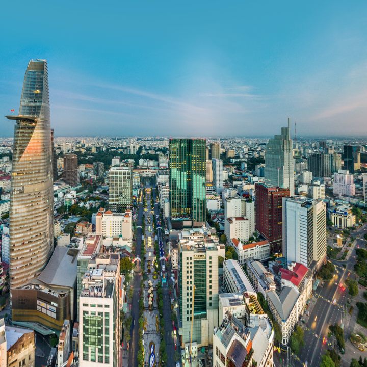 Saigon skyline.