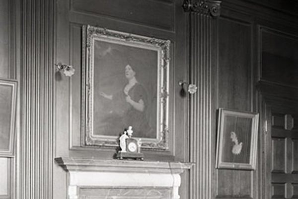 Interior image from Country Life , 1919. This panelled room became s 1950s film set.