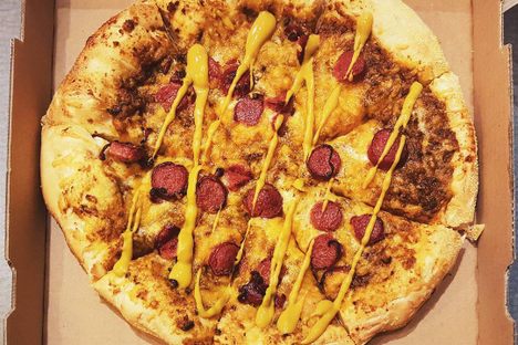 Detroit-Style Coney Dog Pizza