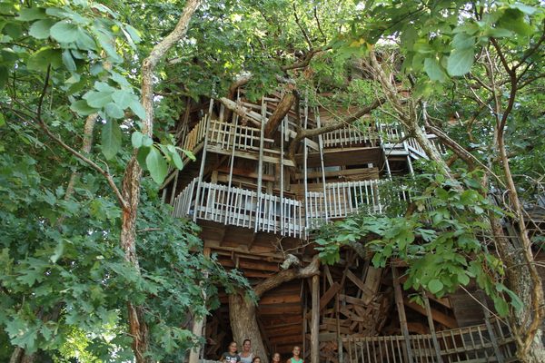 The tree house exterior