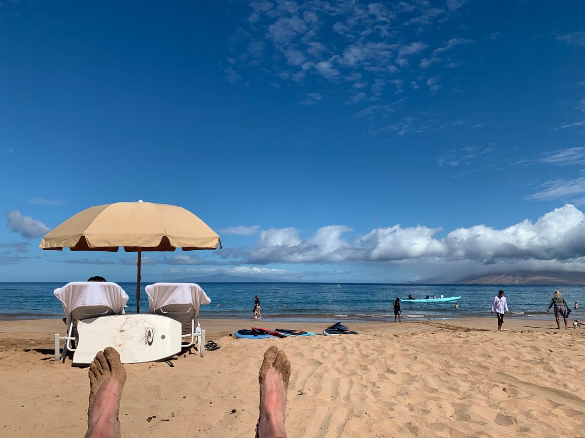 Another day at the beach, from a more recent trip.