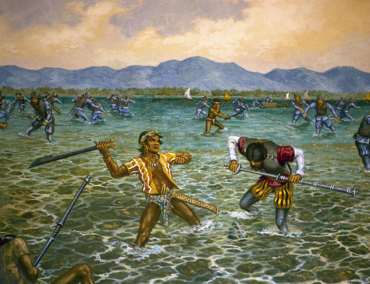 Magellan and his crew were defeated in the Philippines, possibly with the help of Enrique.